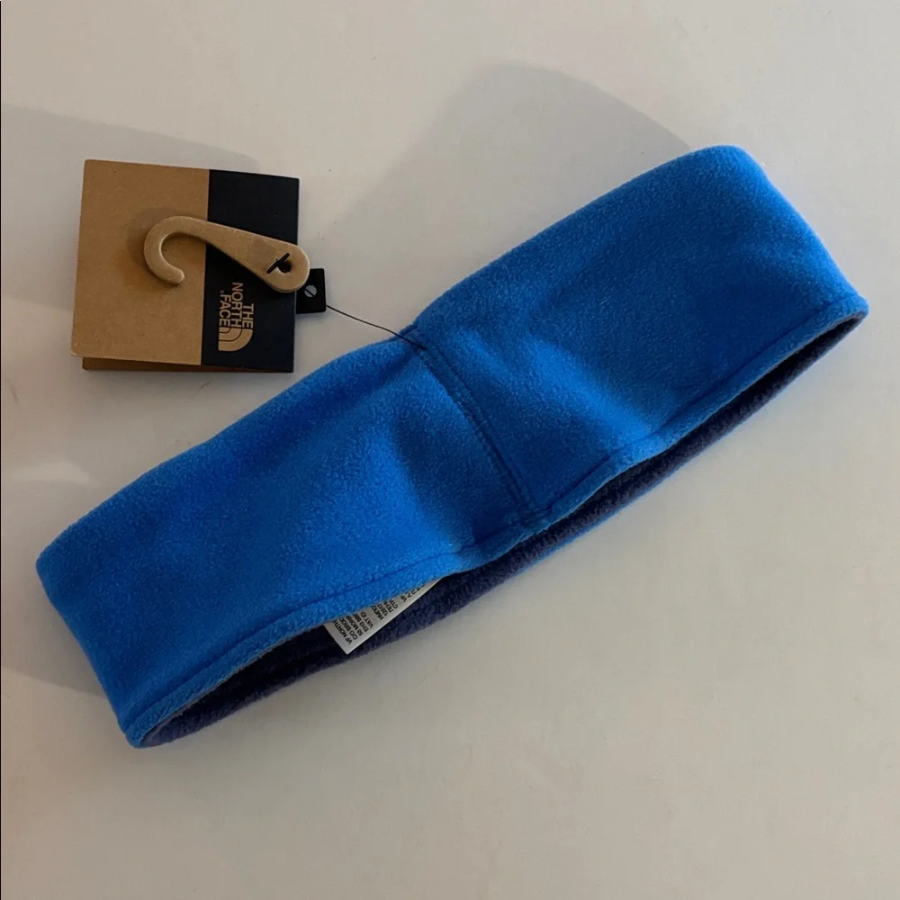 Kids North Face Royal Blue Fleece Headband with Navy Lining  Blue North Face